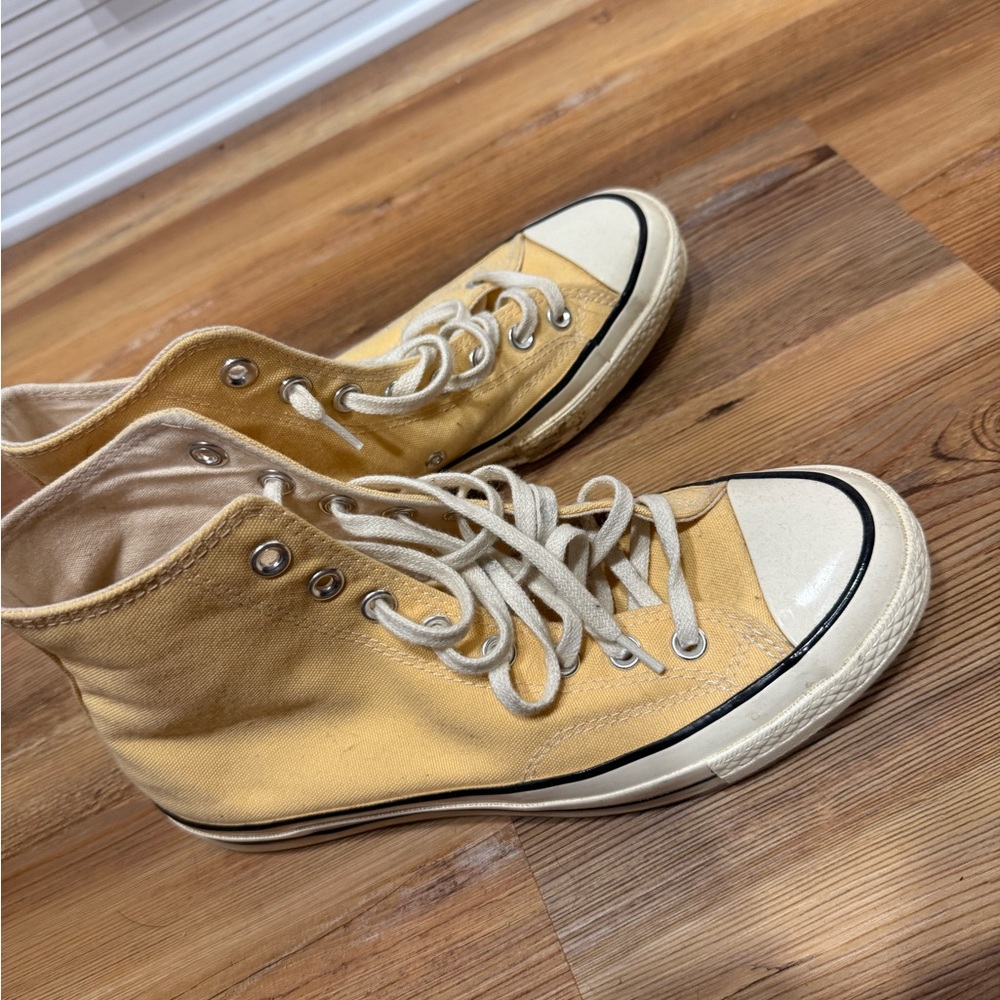 Converse Classic High-Top Canvas Sneakers in Yellow